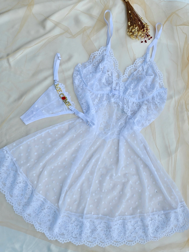 Camisola Branca Tule Personalizada - 2