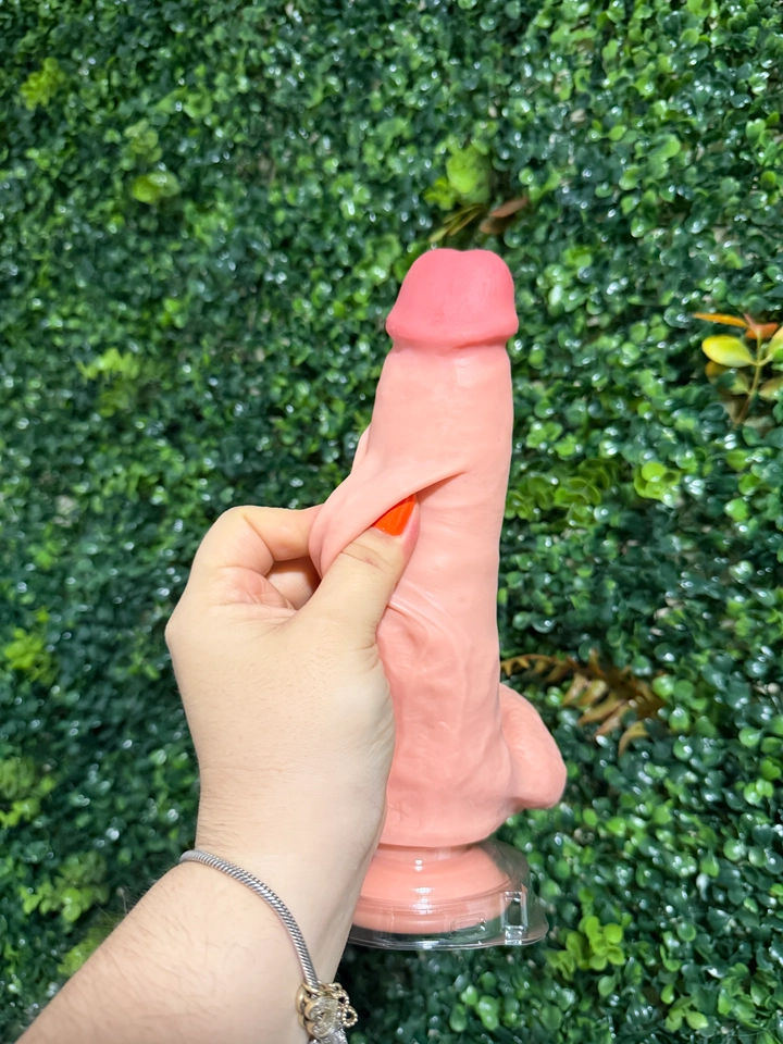 Penis Realístico Dupla Camada - Ventosa Removível - 23,0 X 5,2 - imagem 1
