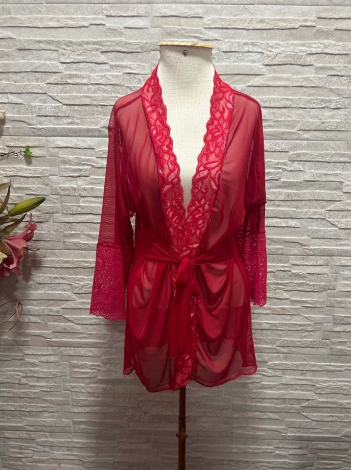 Robe Tule tamanho único Vermelho - 1