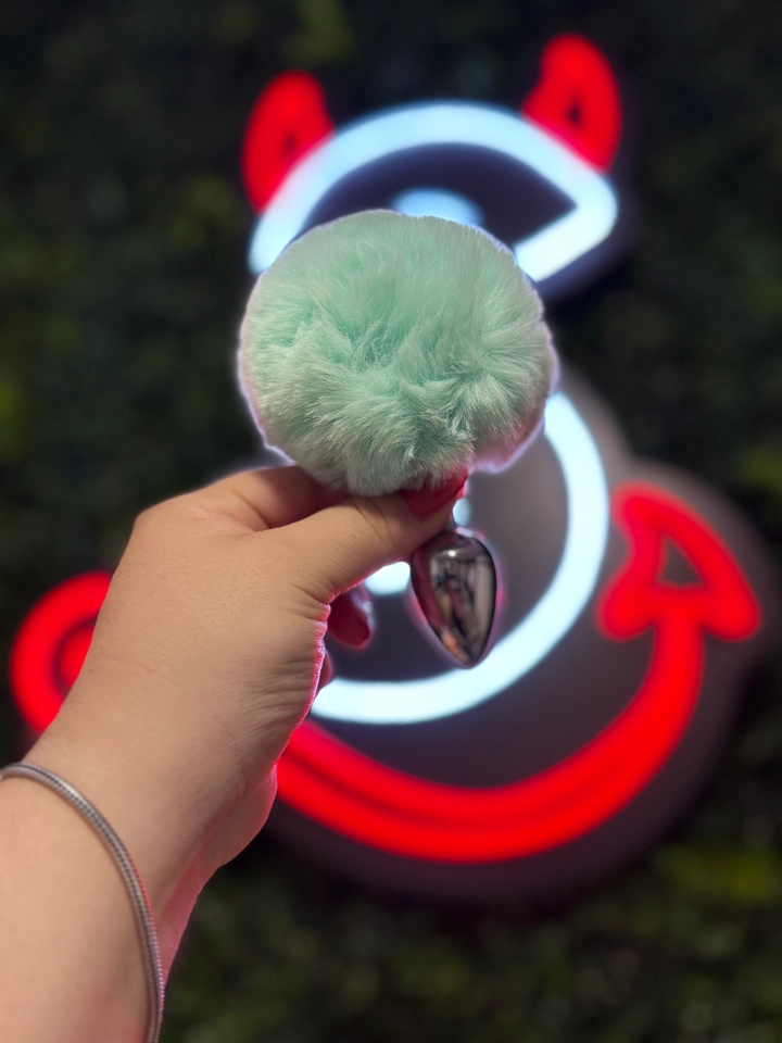 Plug Pompom P verde - 1