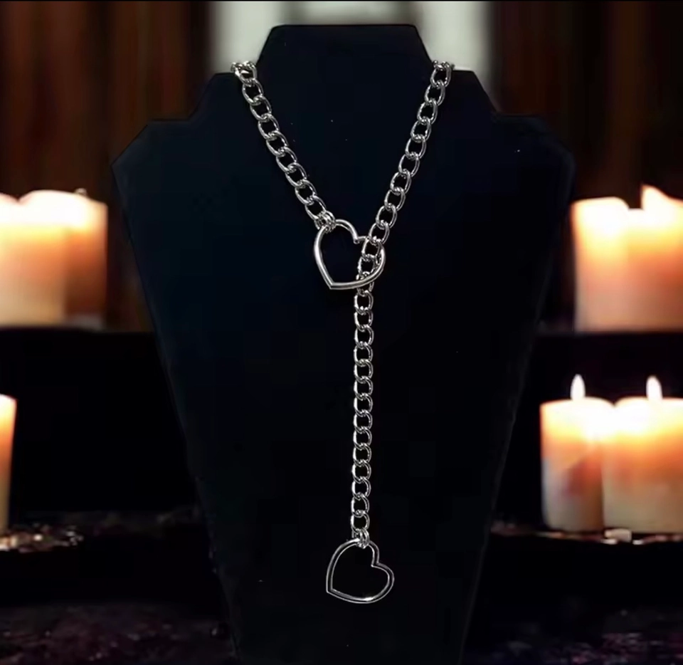  Choker colar enforcadeira coleira CORAÇÃO