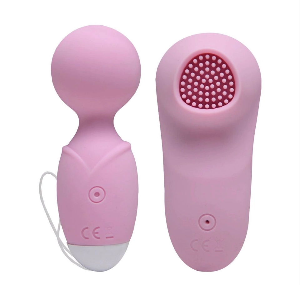 VIBRADOR CLITÓRIS 2 CABEÇAS ESTÍMULOS Mini varinha  com aquecimento - imagem 2
