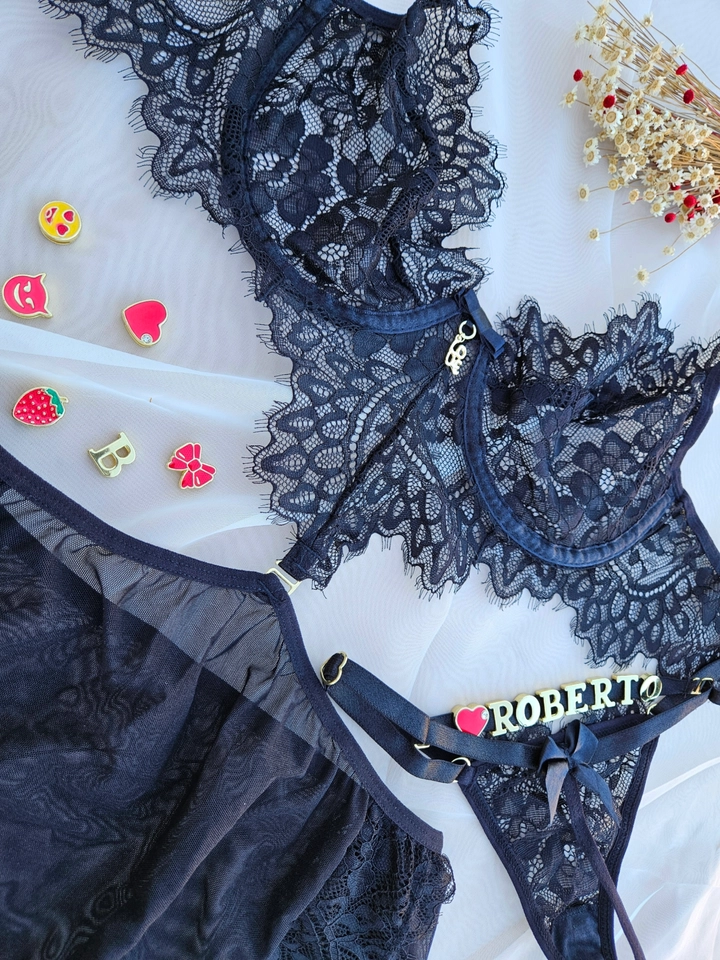 Conjunto camisola - 2 em 1 personalizado preto - 5
