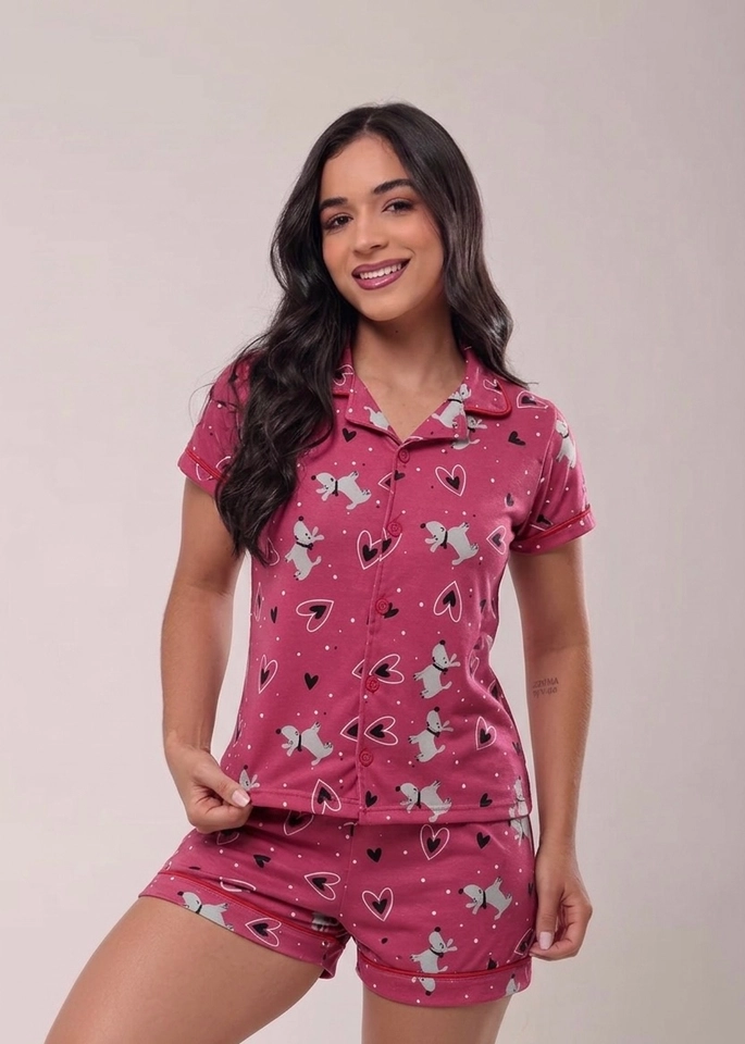 Pijama americano estampado - 3