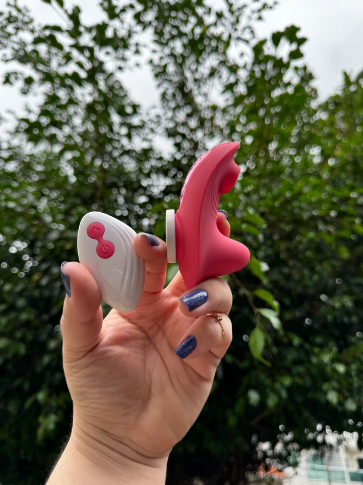 Vibrador Calcinha c/Controle Rosa - 4