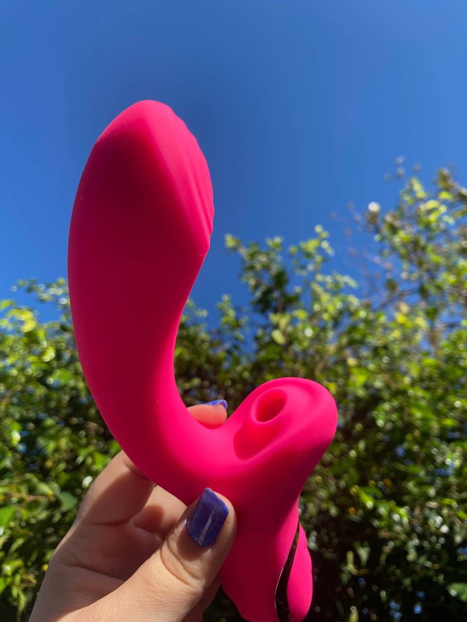 Vibrador Pink com sugador  - 2