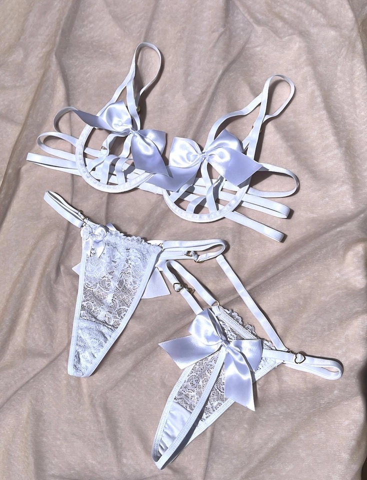 Conjunto Personalizar Laço Branco - 2