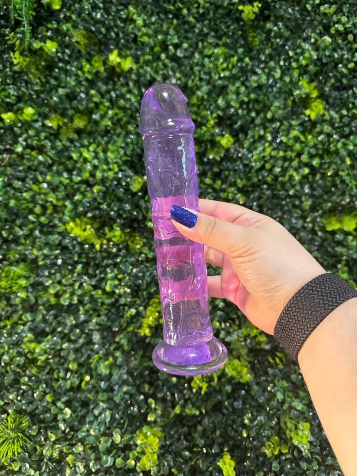 Pênis Realístico Roxa em Silicone com Ventosa - 21,x4,2 cm - 1