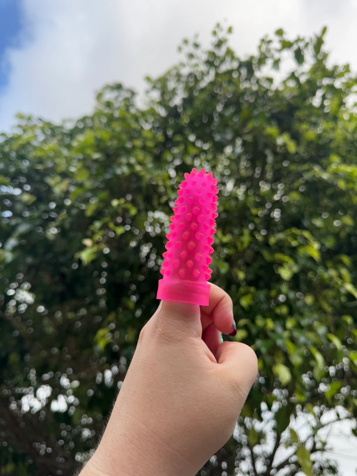 CAPA PARA DEDO COM PONTAS MASSAGEADORAS - 3