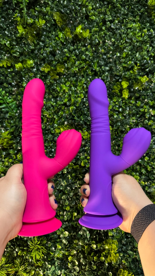Prótese vibrador com ventosa e Sugador GIRA VENTOSA - 3