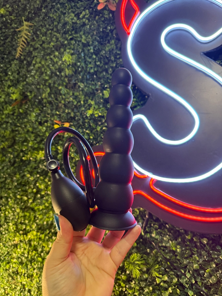 Plug Anal Escalonado - Silicone Inflável - 20.0 - 1