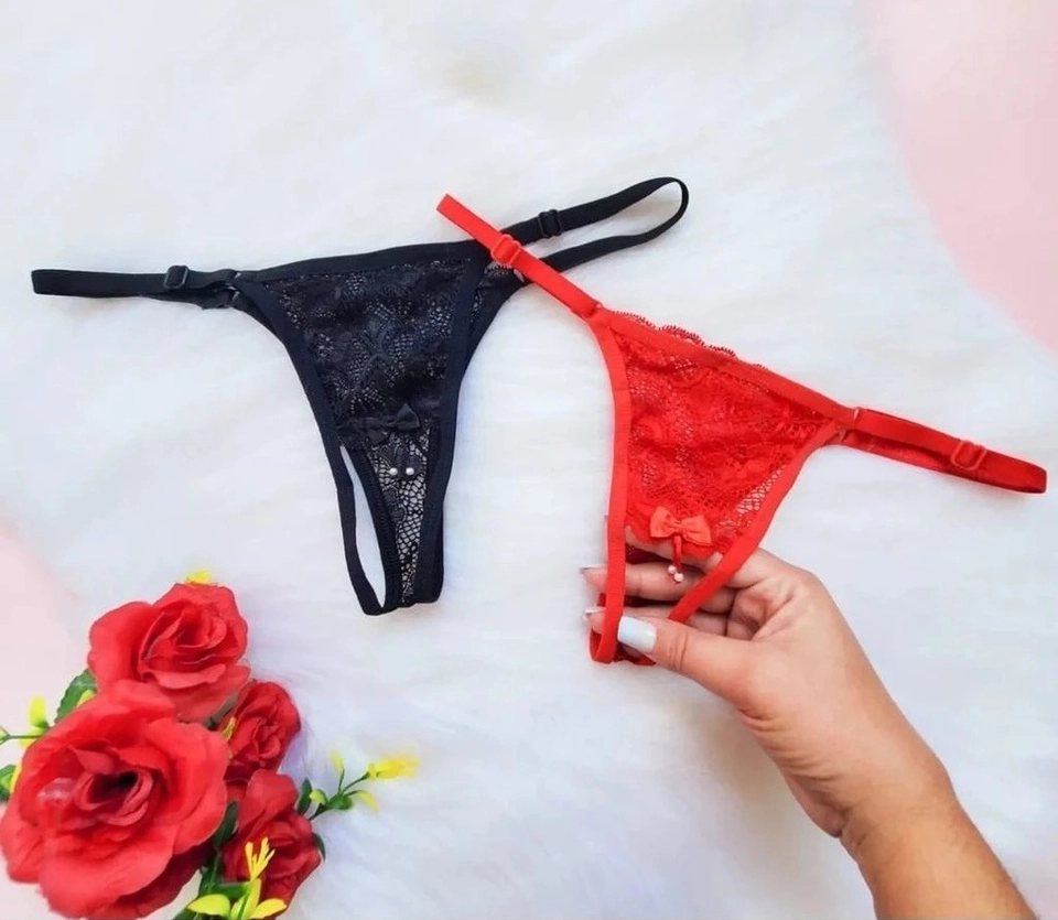 Calcinha Renda Abertinha Sexy Apressadinha - 1