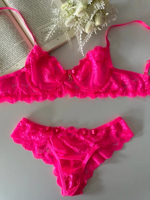 Conjunto Taís - Pink Neon - 1