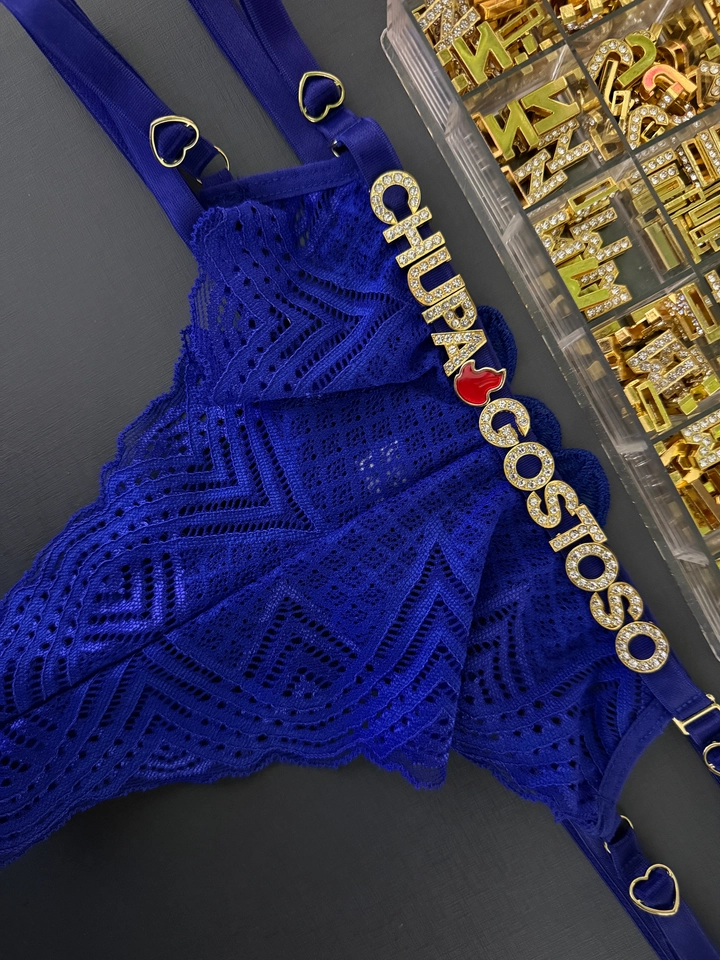 Calcinha Plus Azul Petala - 1