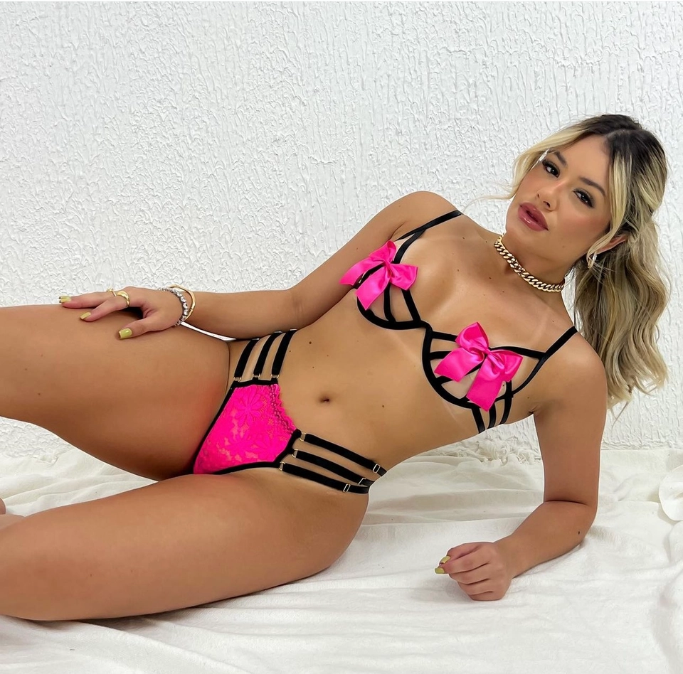 Conjunto Laço Personalizar Pink - 1