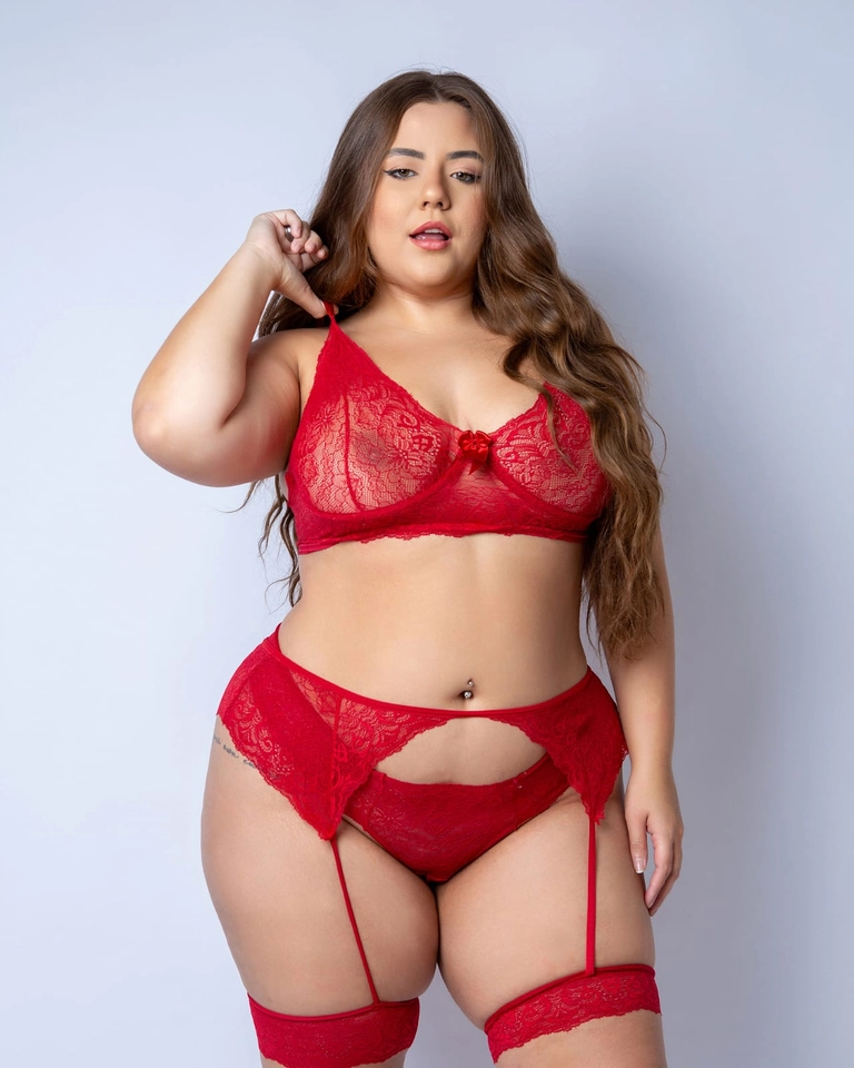 Conjunto Joana Plus Vermelho - 4