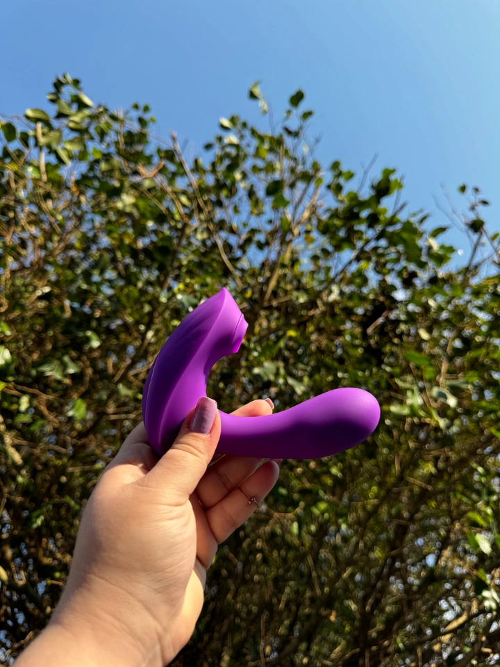 Vibrador Casal Roxo por aplicativo - 3