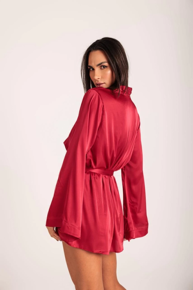 Robe cetim Luxo Vermelho - 2
