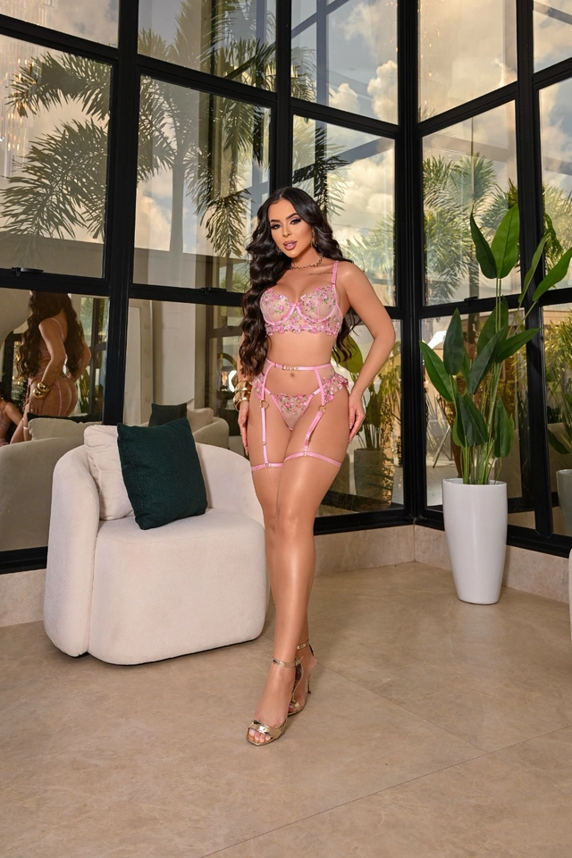 Conjunto Florescer ROSA personalizado - imagem 5