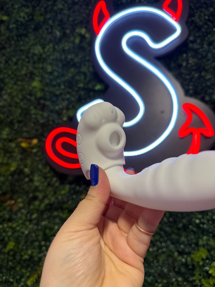VIBRADOR DE PONTO G E CLITÓRIS COM TAPPING KITTY - 7
