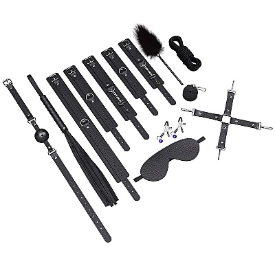 Kit com 10 Sado Erótico Preto  - 1