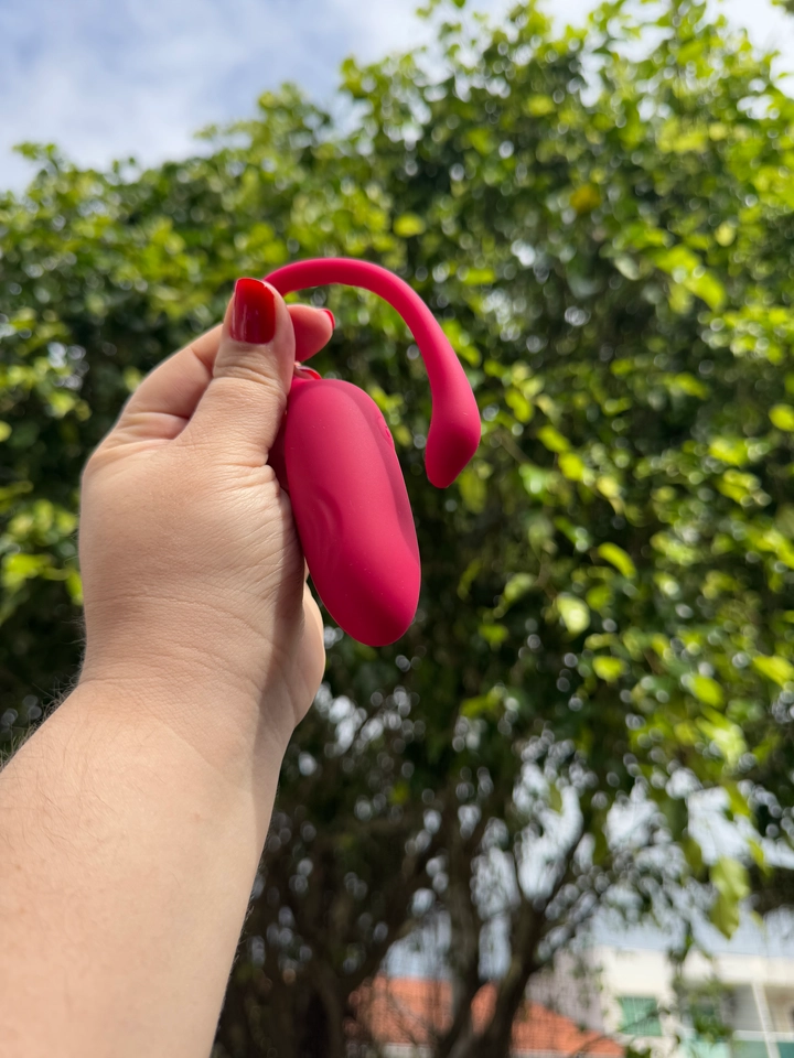 Vibrador Bullet por aplicativo a distância Vermelho - 1