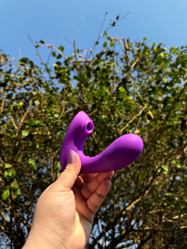 Vibrador Casal Roxo por aplicativo - 1