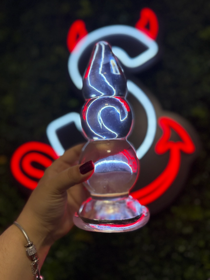 Plug Anal em Silicone - Escalonado - 22,0X10,0 cm  - 1