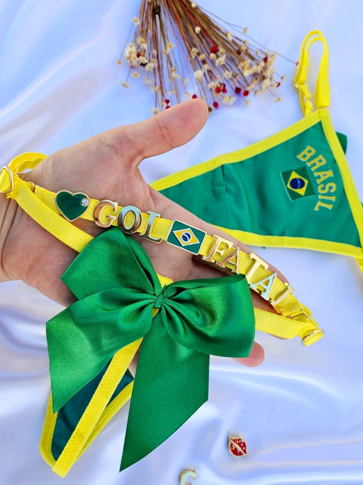 Calcinha Laço Brasil Personalizada - 1