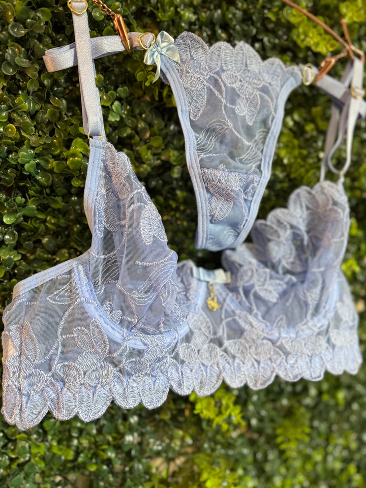 Conjunto Pétala Azul Personalizado - 3