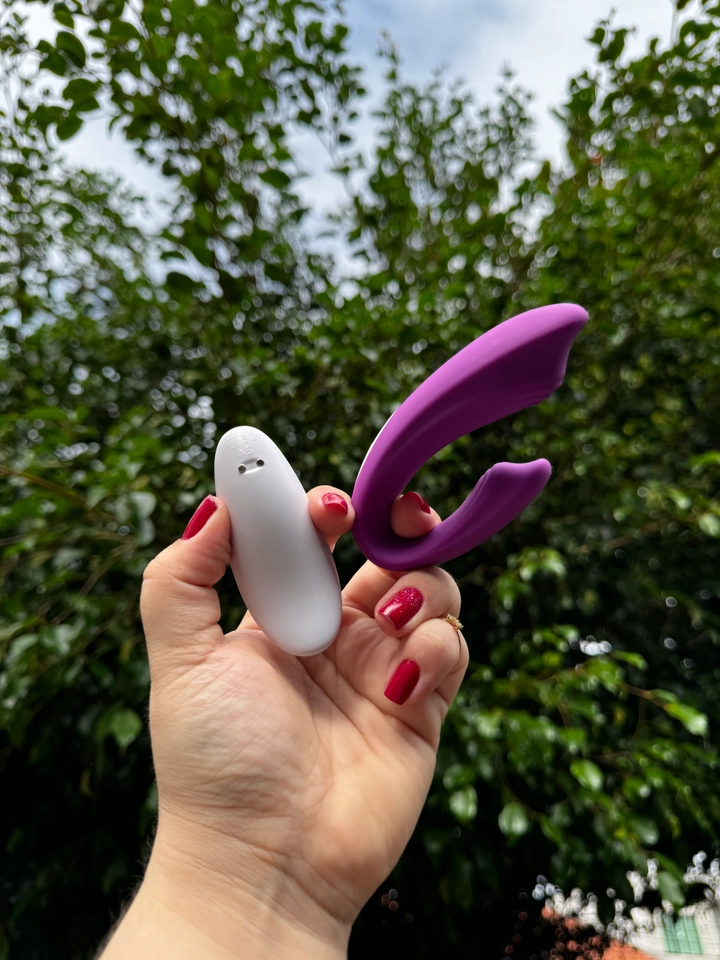 Vibrador casal Enjoy Recarregavel c/ Controle Recarregavel - 2
