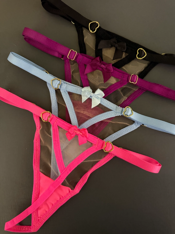 Calcinha Fio Tule - 1