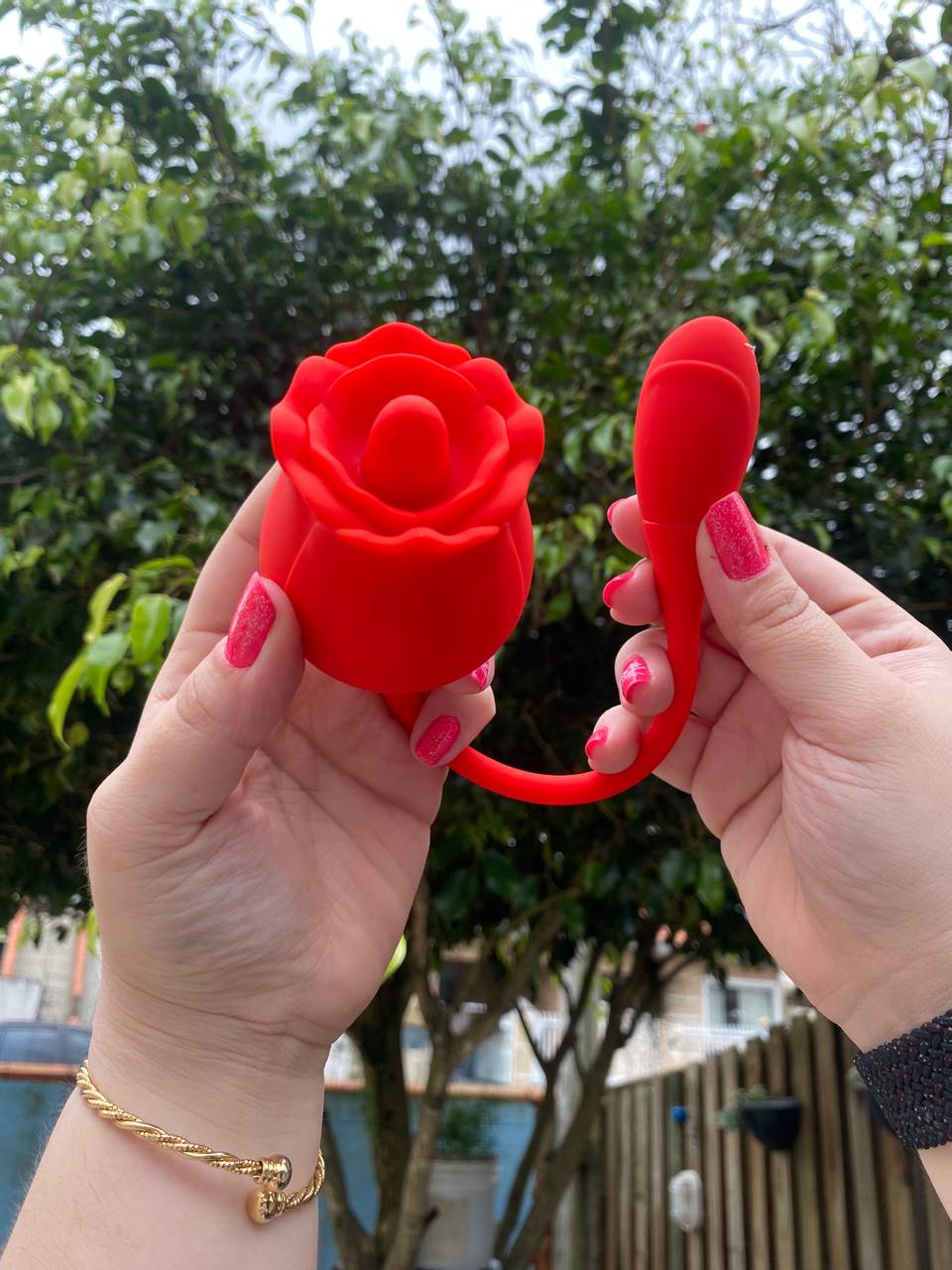 Vibrador Rosa língua  - 1