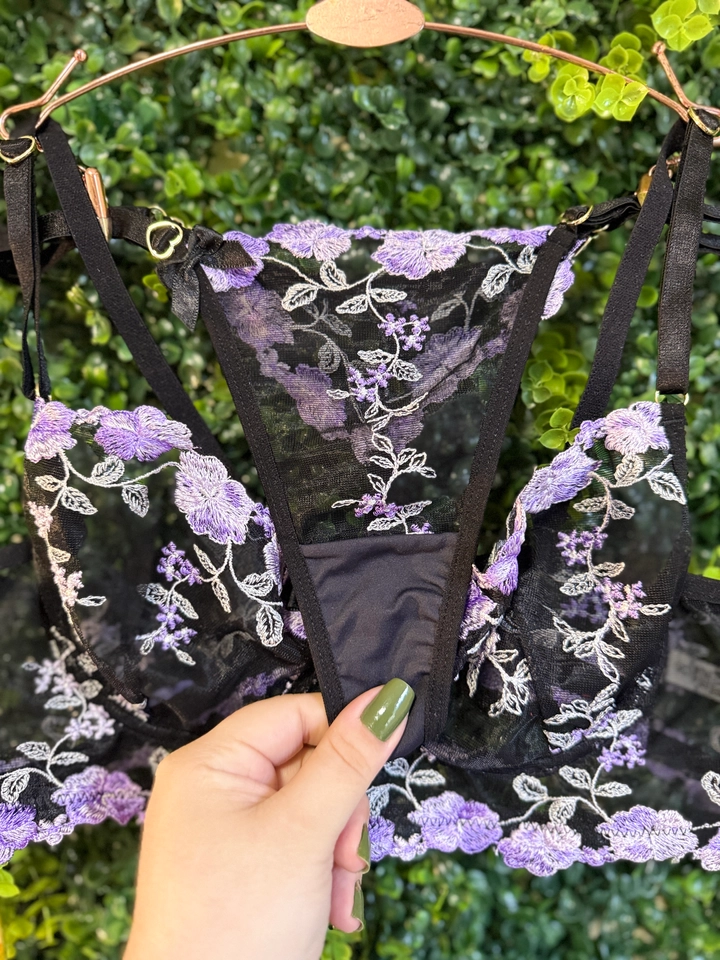 Conjunto Babi Roxo Personalizado - 5