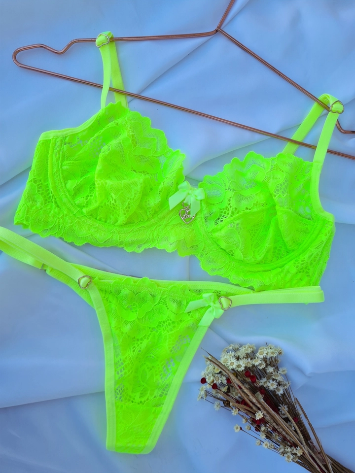Conjunto Renda Neon Personalizado  - 2