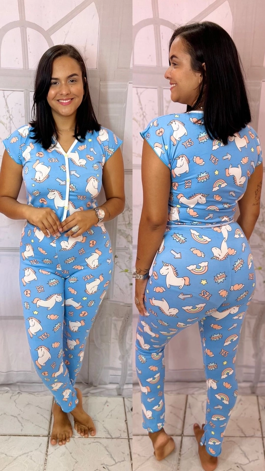 Pijama Manga Unicórnio 🦄  - 1