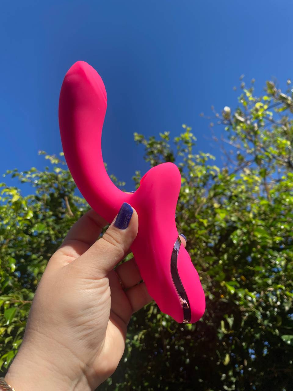 Vibrador Pink com sugador  - 5
