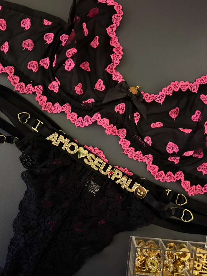 Conjunto Coração Personalizado  - 1
