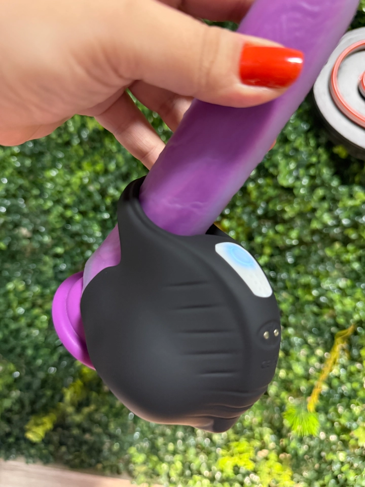 Anel Peniano Vibrador Testículos Estimulador Silicone Premium  - imagem 2