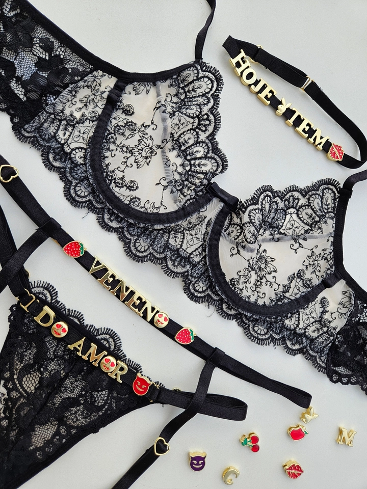 Conjunto Lorena Personalizado Preto - 4