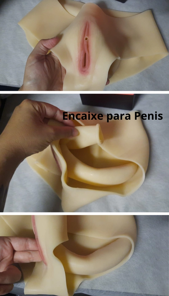 Calcinha Silicone Vagina Vulva Transsexual Travesti Realista Fake Vagina - 6
