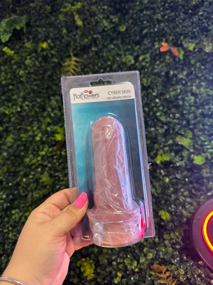 PÊNIS VIBRADOR INTERNO CYBER 10 X 3,5CM  - 4
