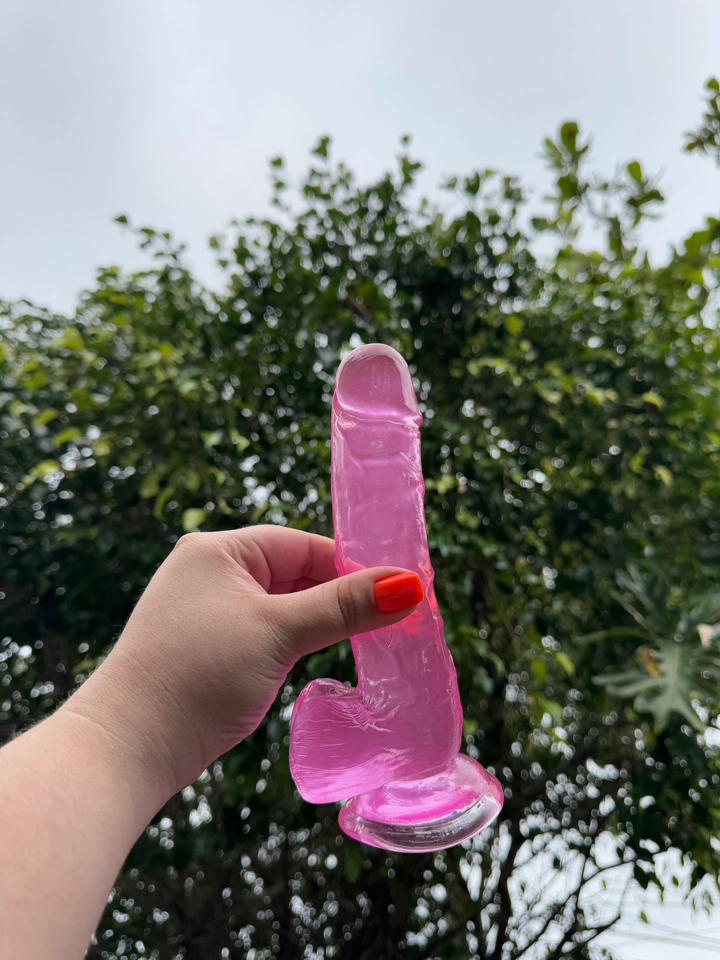 Prótese Silicone Rosa 20x3,5cm - 1