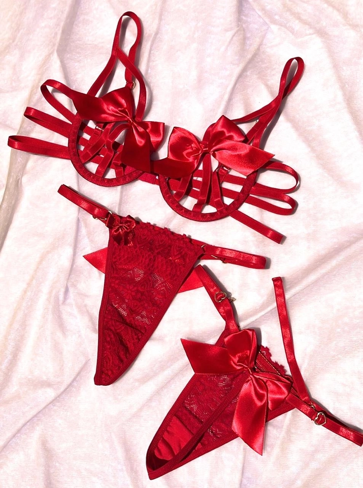 Conjunto Personalizar Laço Vermelho - 3