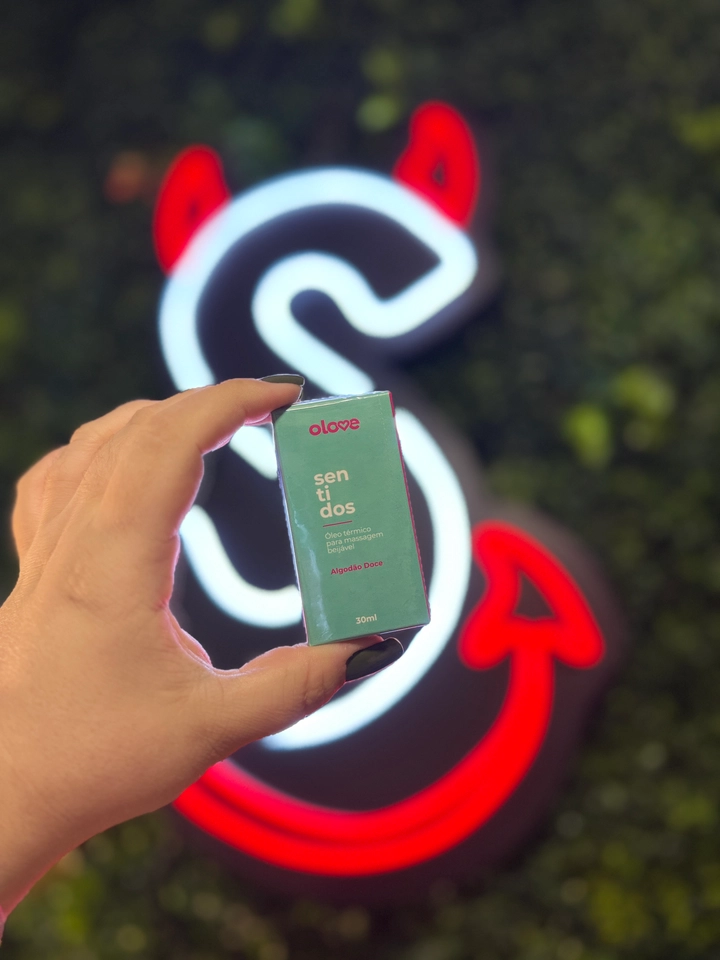 Óleo Beijável OLove Sentidos Algodão Doce Hot - 30 ml - imagem 2