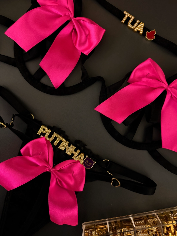 Conjunto Laço Pink/Preto Personalizado - imagem 2