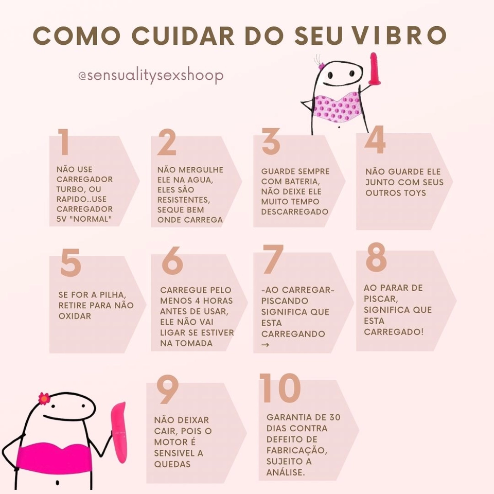 CUIDADOS COM O VIBRADOR  - 1