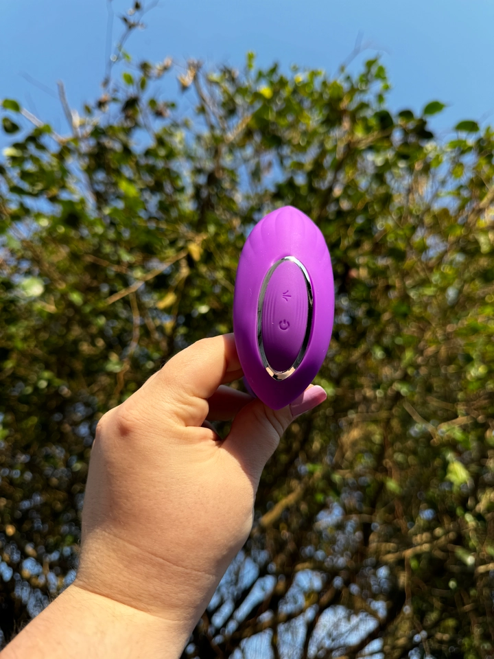 Vibrador Casal Roxo por aplicativo - 2