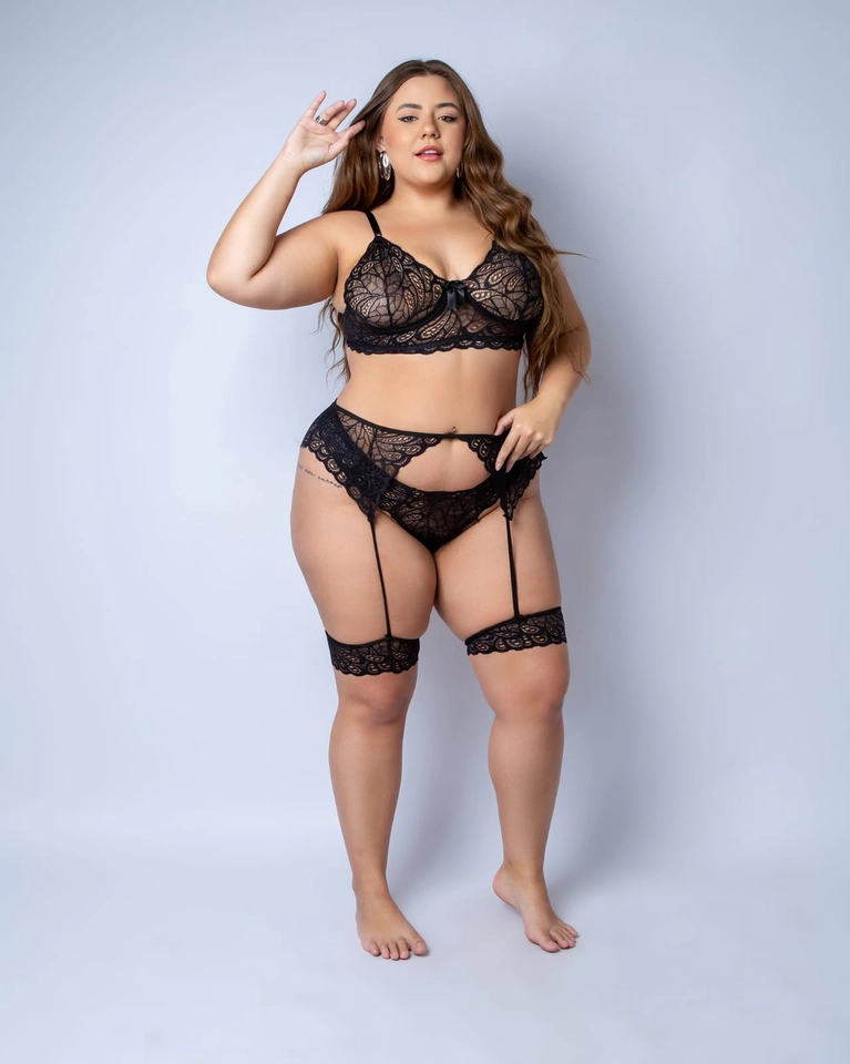Conjunto Joana Plus Preto - 2