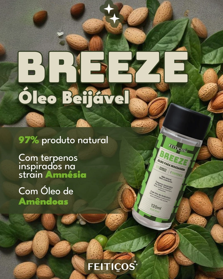 Breeze Feitiços Óleo Para Massagem Sensual Terpenos 120ml - imagem 2